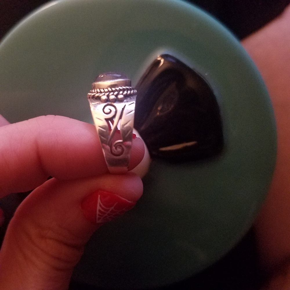 Solid Sterling Labradorite Ring. Size 5. - image 3